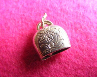 SALE E) Vintage Sterling Silver Charm Charms Swiss Cow Bell