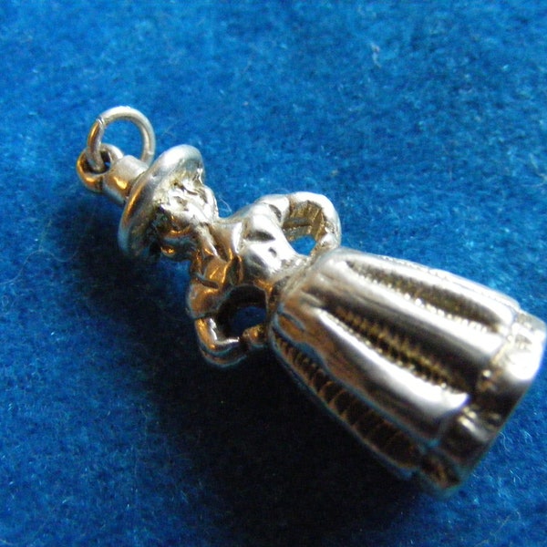 F) Vintage Sterling Zilveren Charme Charms Welsh Lady