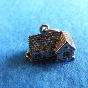 N) Vintage  Silver Charm Charms Blacksmith opens to an anvil
