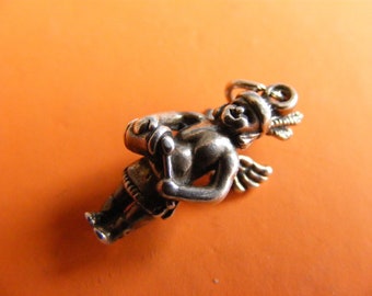 H) Vintage Sterling Silver Charm Fairy