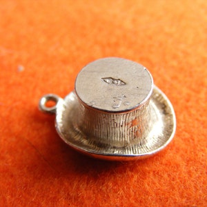 B) Zeldzame Nuvo Vintage sterlingzilveren bedel cilinderhoed