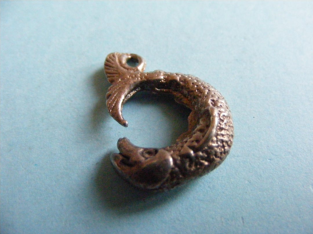 Vintage Sterling Silver Charm Fish Charms Pendant 925 (S) - Etsy