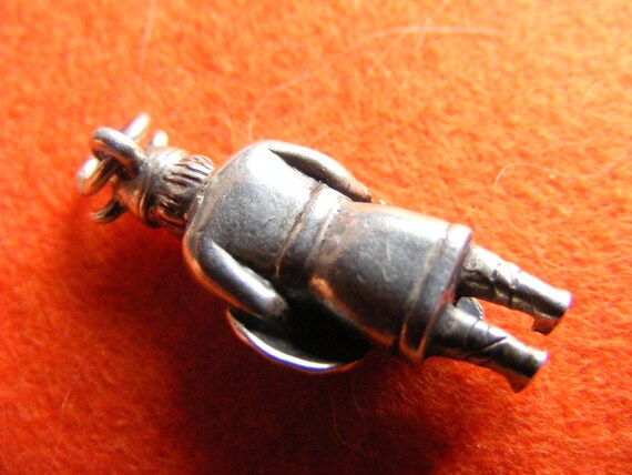 H) Vintage Sterling Silver Charm Viking Warrior - image 7