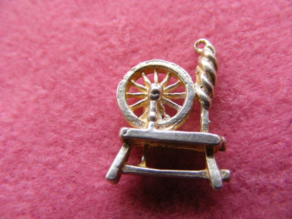 SALE M) Vintage Sterling Silver Charm Charms Spin… - image 2