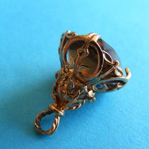 Kunstvoller Vintage 9ct Gold Fob Charm Charms Anhänger 375 1965