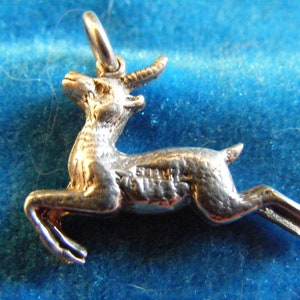 E) Vintage Sterling Silver Charm Young Stag