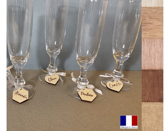 Marque VERRES  en bois gravés