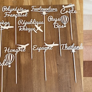 Table name on wood plane, customizable