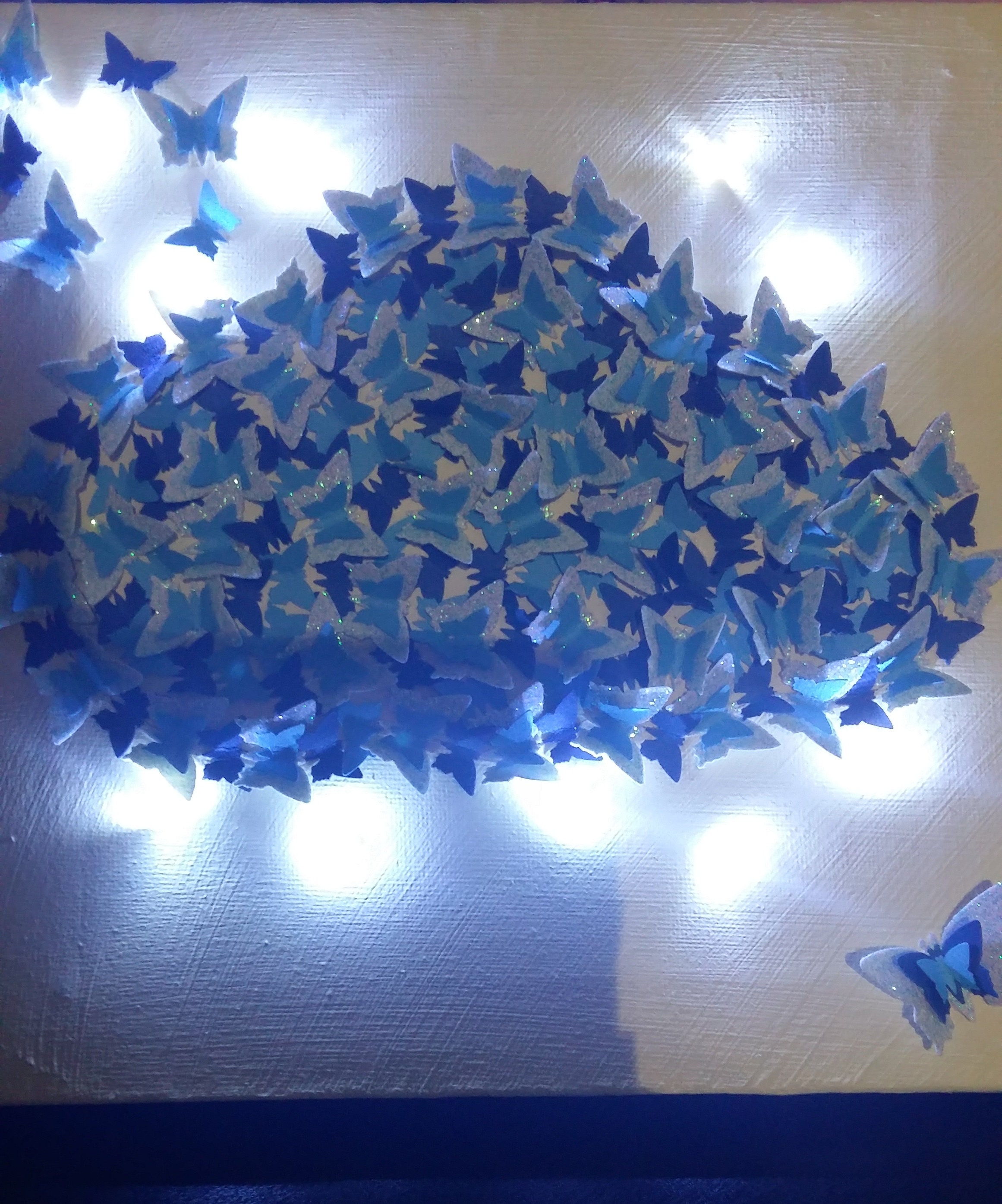 Décoration Murale Nuage Papillon 3D