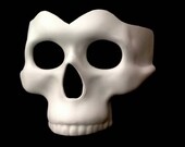 Half face DIY Skull Mask Base Paint your own Skeleton Halooween Mask