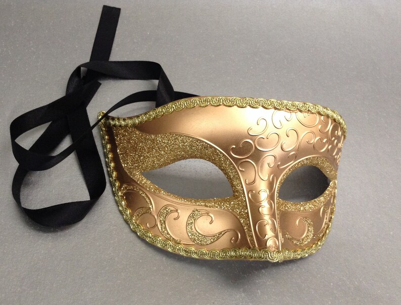 Couples Gold Women/'s Men/'s Masquerade ball Eye Mask Pair