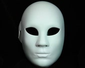 Halloween Female Girls Women White Full Face Mask DIY mask base