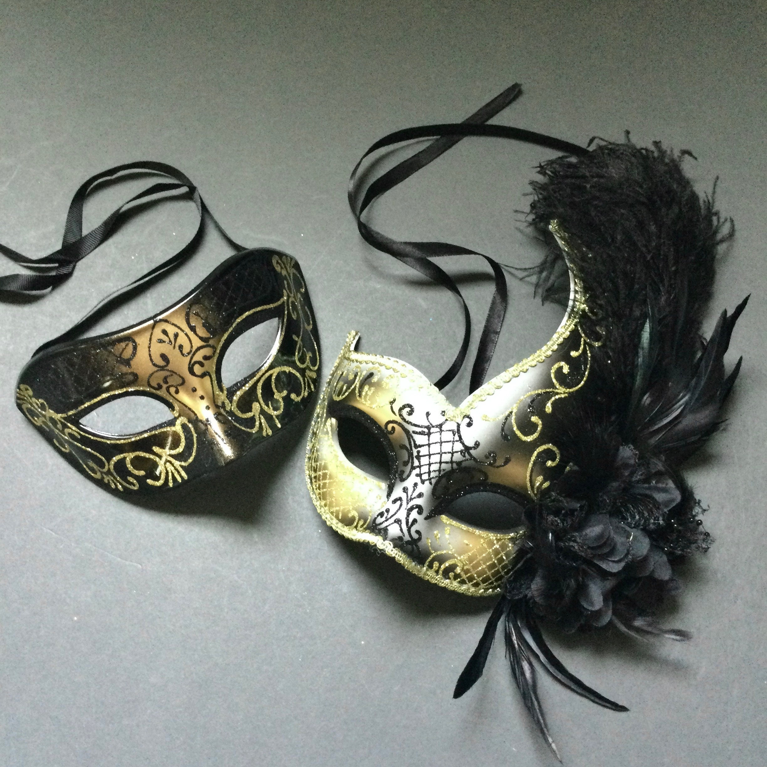 black and gold masquerade dress