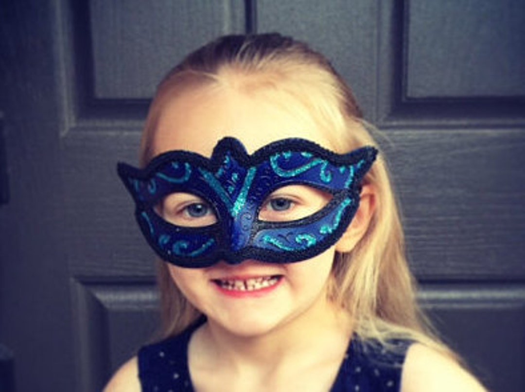 Dark Blue Masquerade Ball Mask for Girls and Women - Etsy