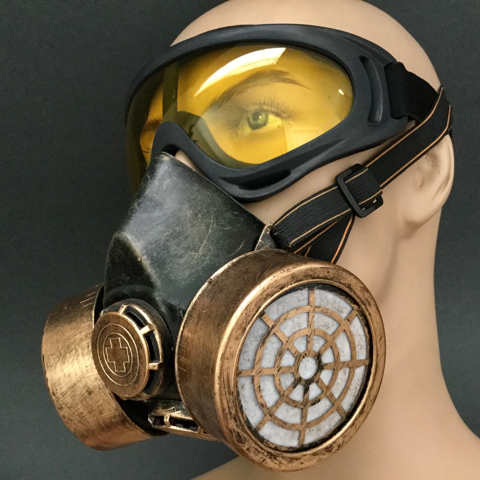 Gas Mask Steampunk Costume Cosplay Masquerade Mask Unisex Etsy