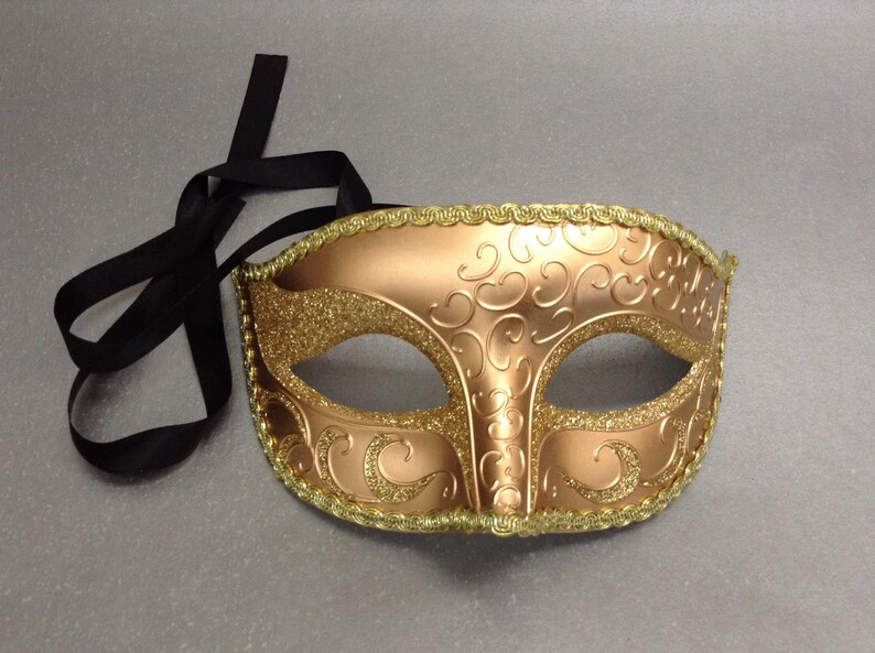 Couples Gold Women/'s Men/'s Masquerade ball Eye Mask Pair