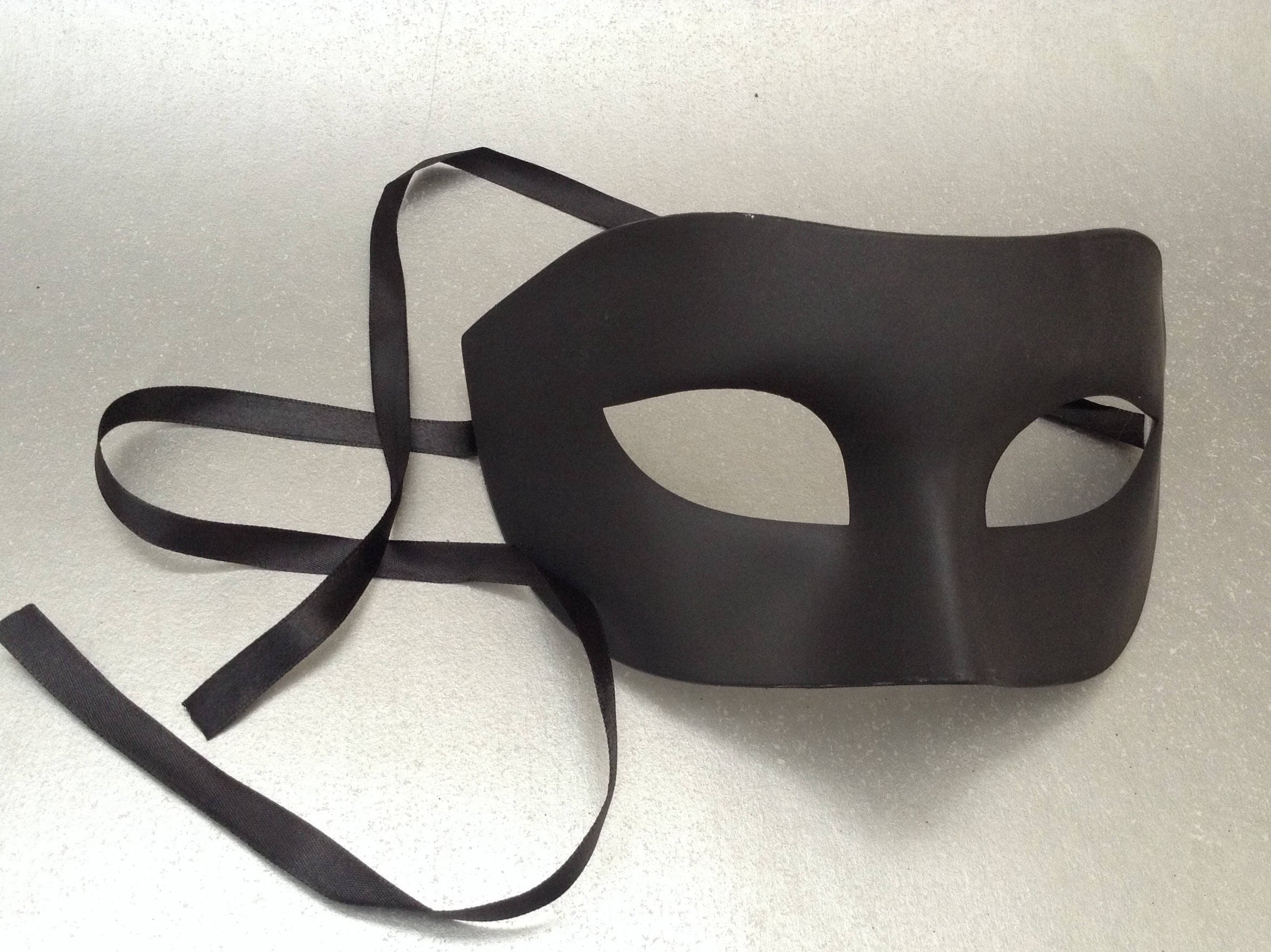 Mens Black Masquerade Ball Eye Mask Etsy