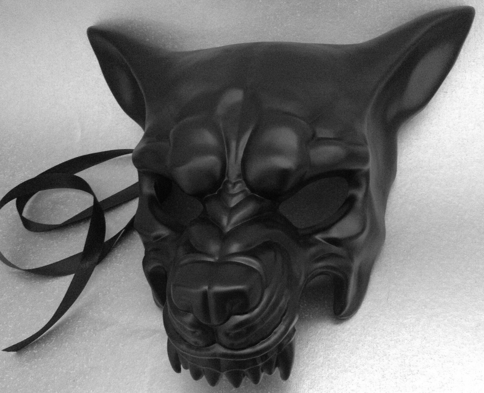 DIY Black Wolf Masquerade mask Quality resin base Easy to Etsy