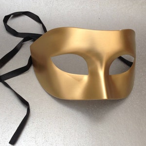 Christmas New Year Masquerade ball Party Gold men's eye mask