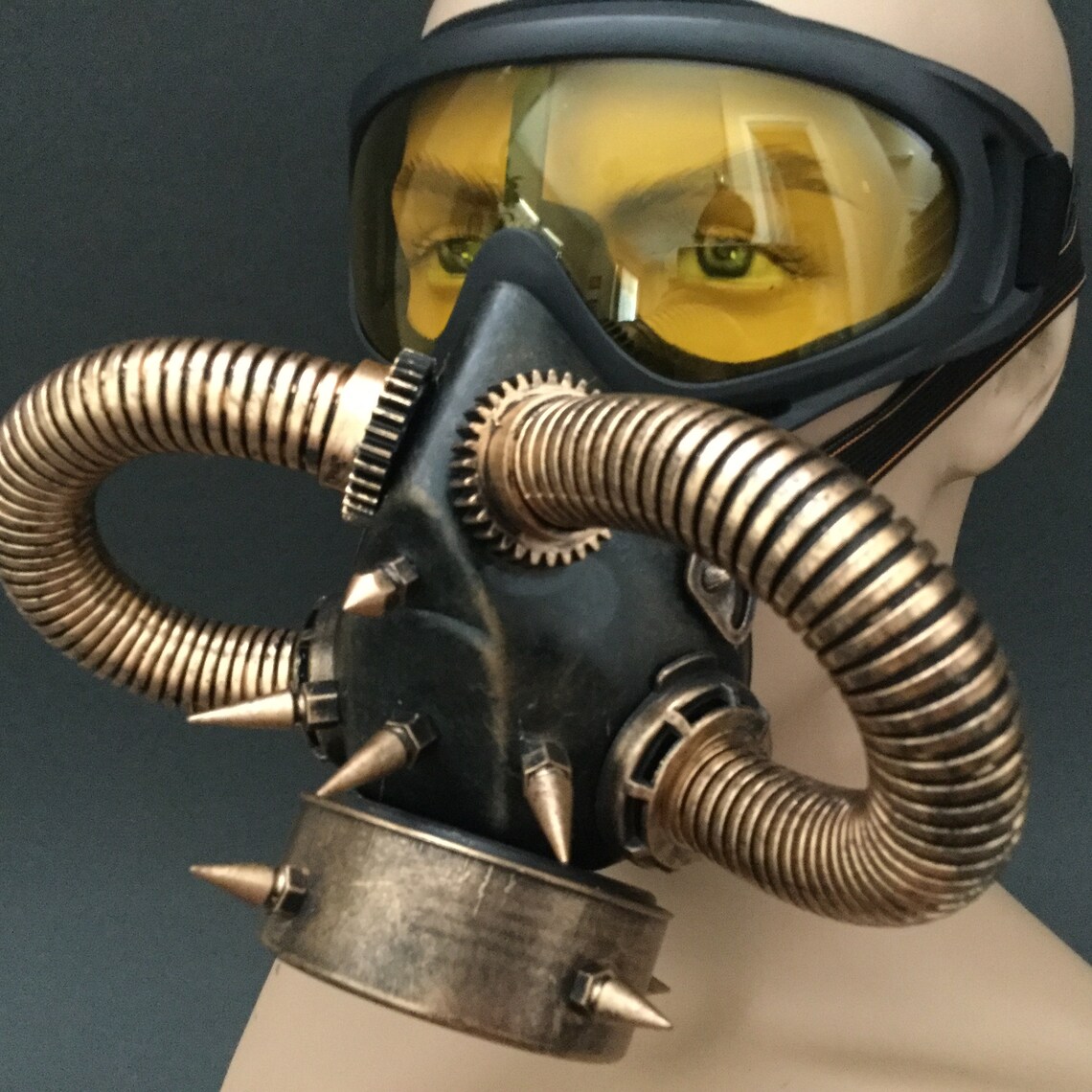 Gas Mask Steampunk Costume Cosplay Masquerade Mask Unisex Etsy