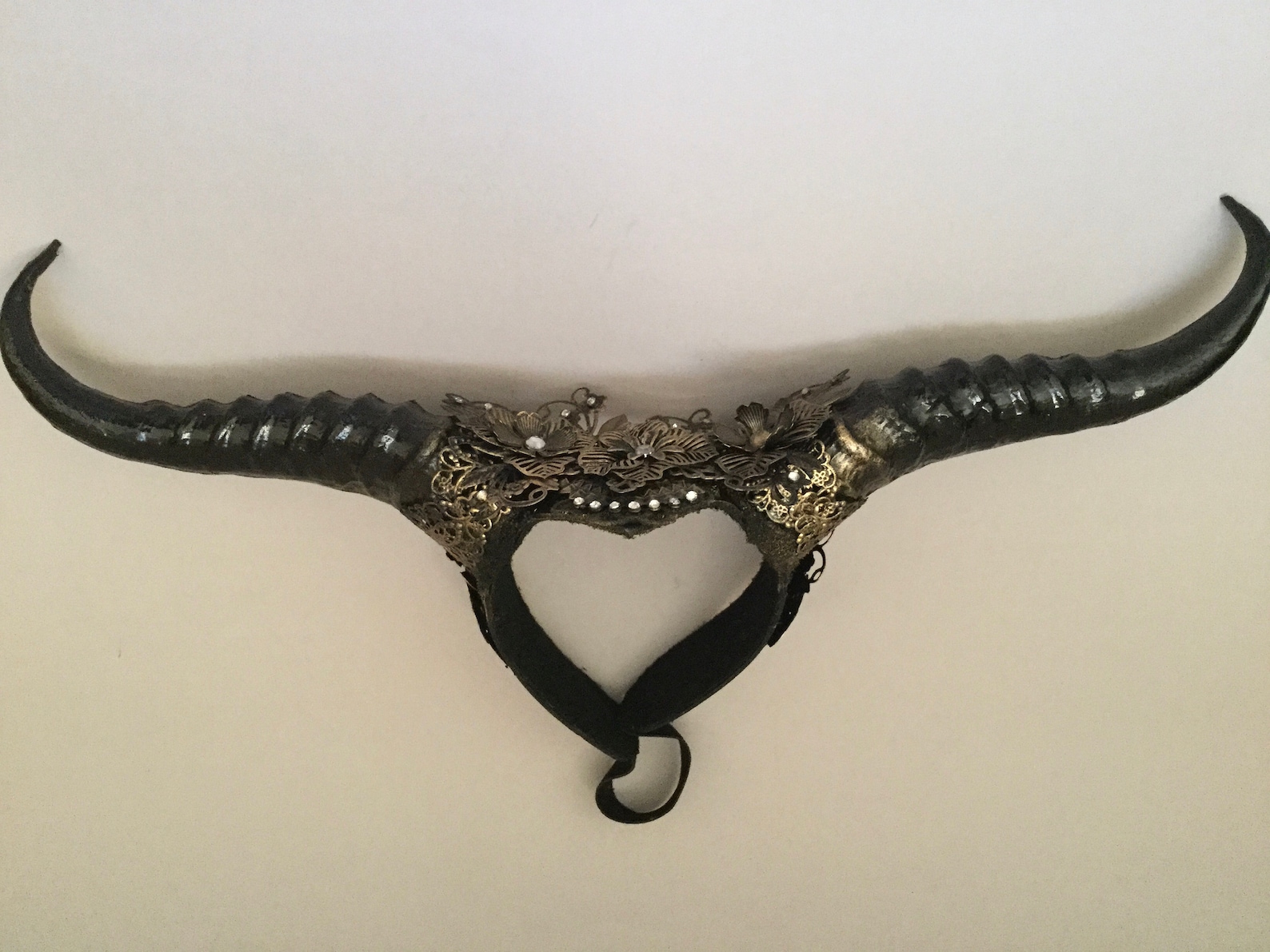 Black Gold Ram Horns Headband Halloween Costume Party Carnival Etsy