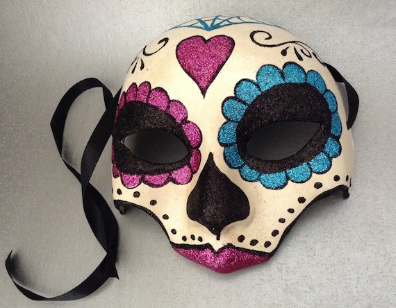 de Muertos Halloween Costume Party Wall Deco Day of the Dead Masquerade Mask D