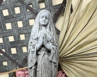 Concrete Mary Statue - Etsy