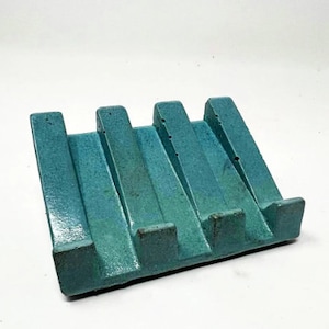 Soap dish modern, cement soap tray, minimalist modern bathroom, unique soap dish, Self Draining, Soap Dish