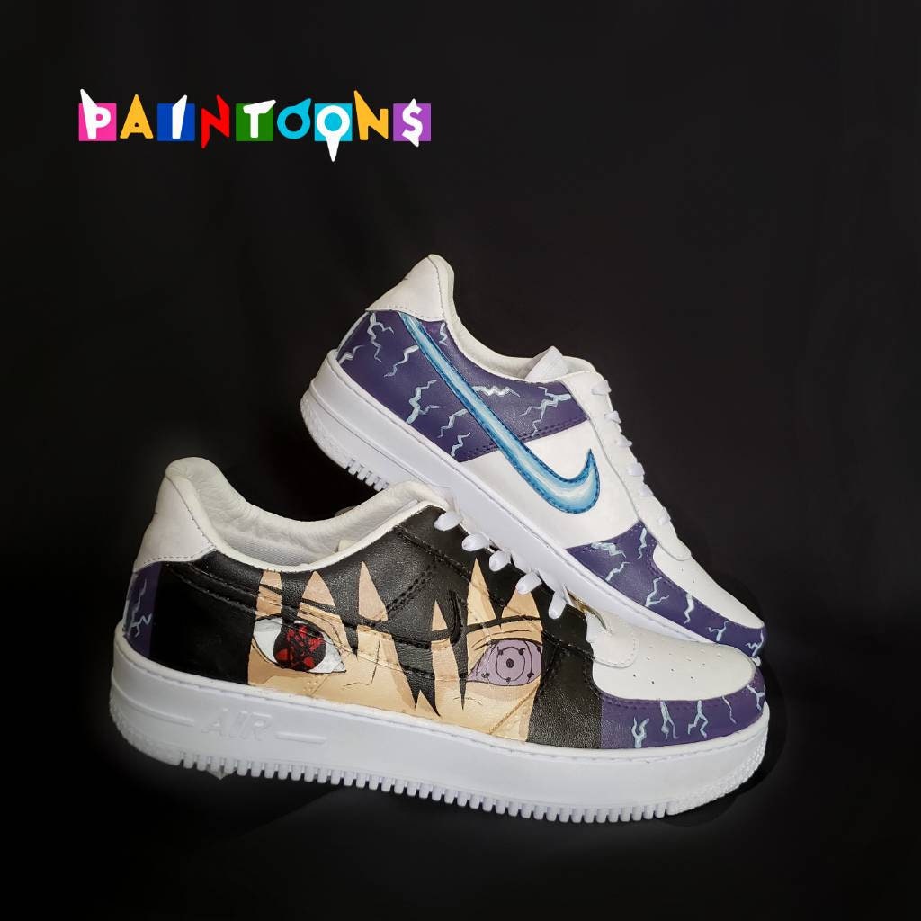 Sasuke Uchiha Custom Shoes Air force 1 | Etsy