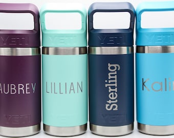 Custom Kids Yeti: 12 ounce kids water bottle | personalized with name or design | custom engraving