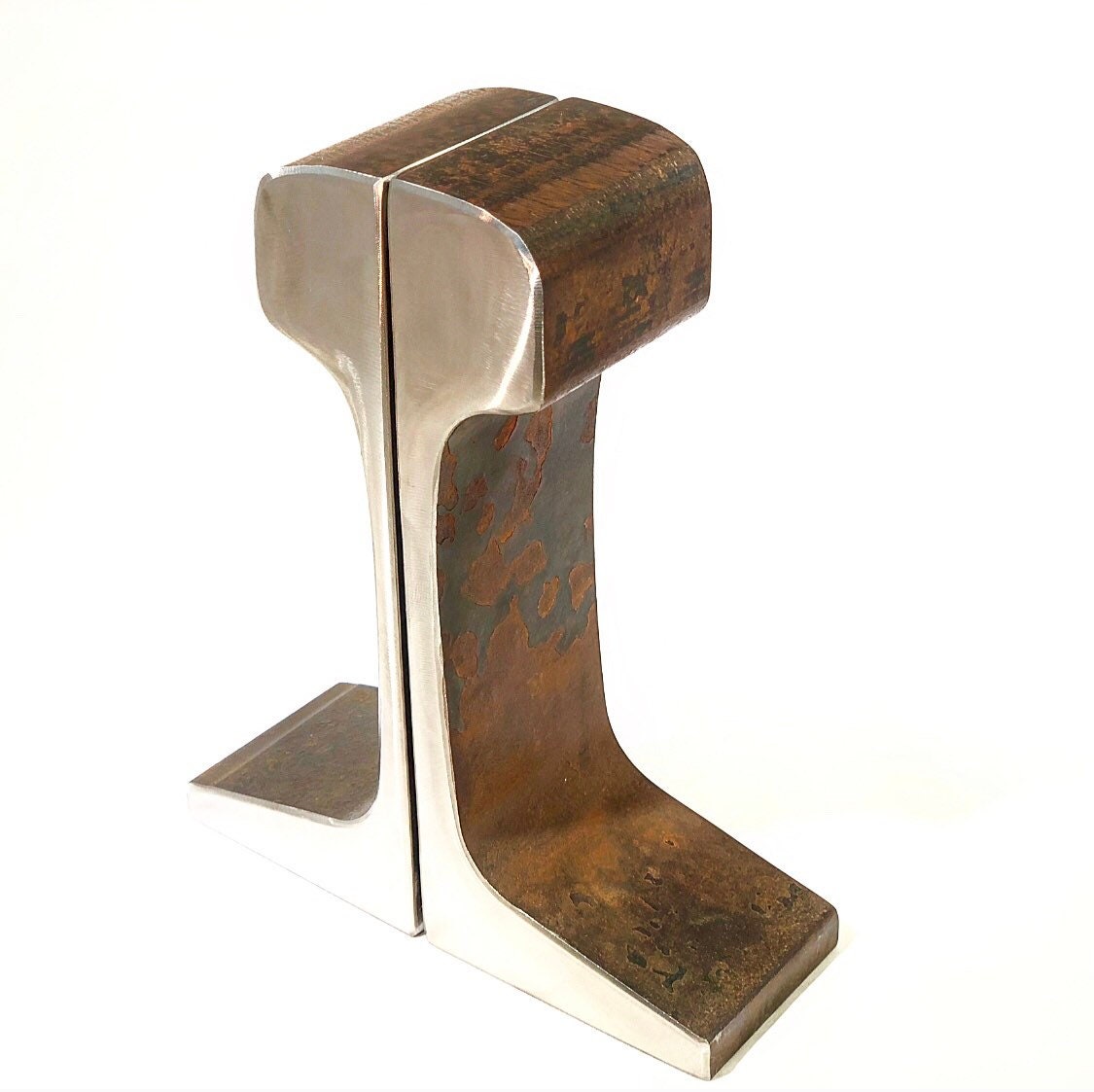 136 Small Antique Railroad Bookends