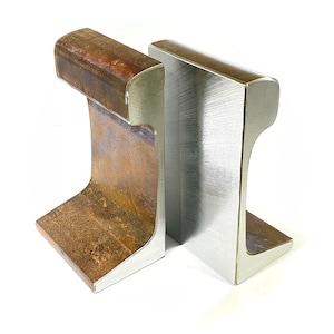 136 Large Antique Railroad Bookends
