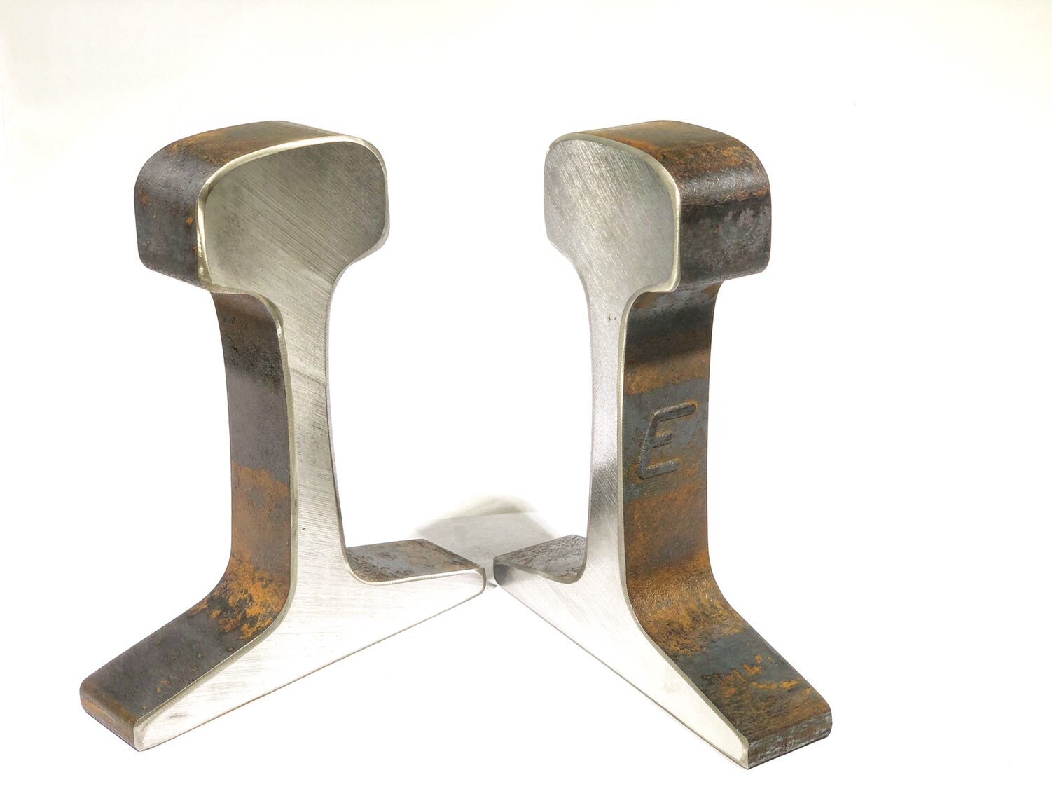 Railroad Track Bookends Unpolished Etsy UK