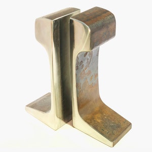 Small Antique Railroad Bookends image 3