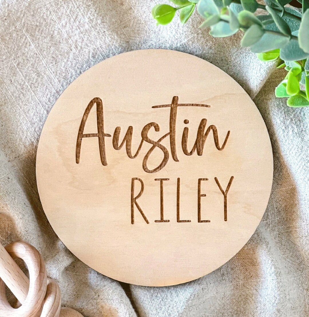Custom Baby Birth Announcement Sign, Newborn Baby Name Sign for ...