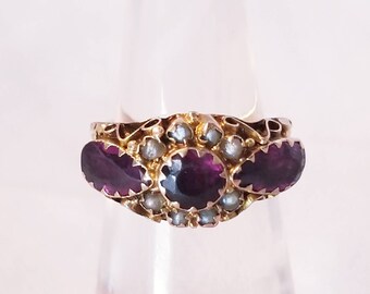 38 Amethyst Pearl Ring main image 1