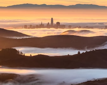 San Francisco Fine Art Print Mt. Tamalpais Art SF Bay Area Wall Decor California Landscape Mountains and SF Cityscape and Photography