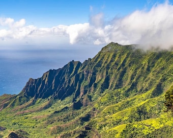 Na Pali Coast Kauai Print, Hawaii Wall Art, Scenic Na Pali Coastline Photography, Hawaiian Tropical Coastal Decor