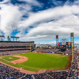 Oracle Park Photo San Francisco Giants Stadium Print SF Giants Wall Decor Gift Idea for Baseball Fans