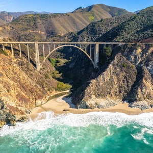 Bixby Bridge Photo, Big Sur Coastal Art Print, Ocean View Wall Decor, California Nature Photography, Scenic Landscape Art