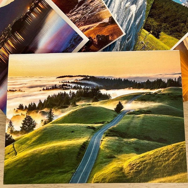 Marin County Photo Cards, Beautiful Marin Photography Notecards Set, SF Bay Area Landscapes, Northern California Scenic Photos