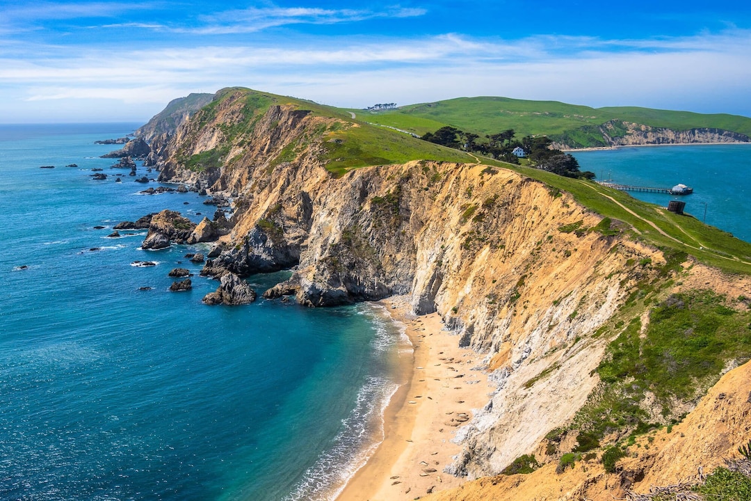 Punta Reyes Point Reyes Wall Art California Coastal Landscape Art Print ...
