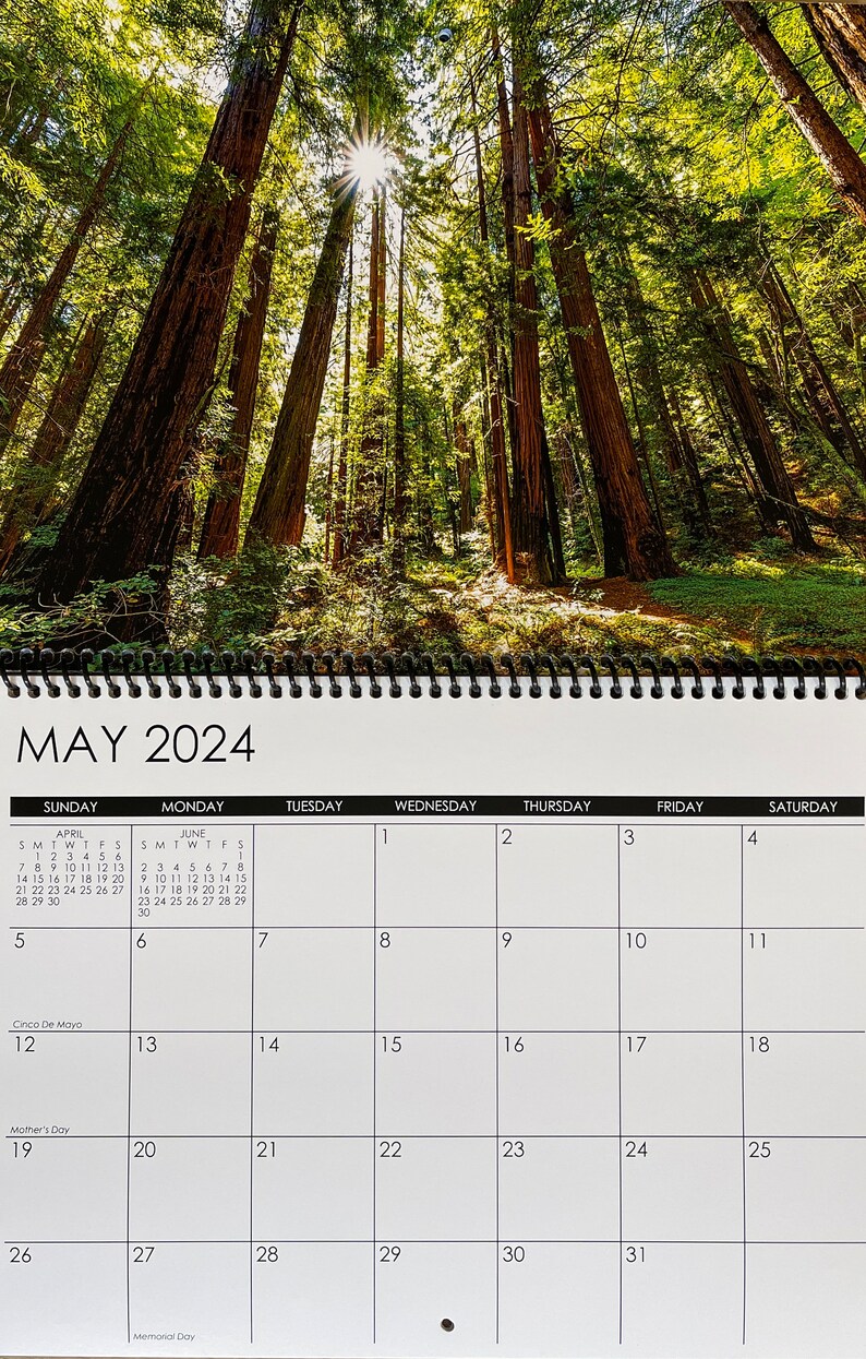 2024 Wall Calendar Fine Art Photo Calendar Nature Lovers Etsy UK