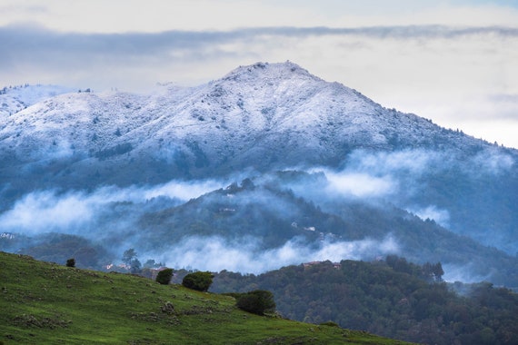 Snow on Mt. Tam Print, Mt. Tamalpais Winter Wonderland Wall