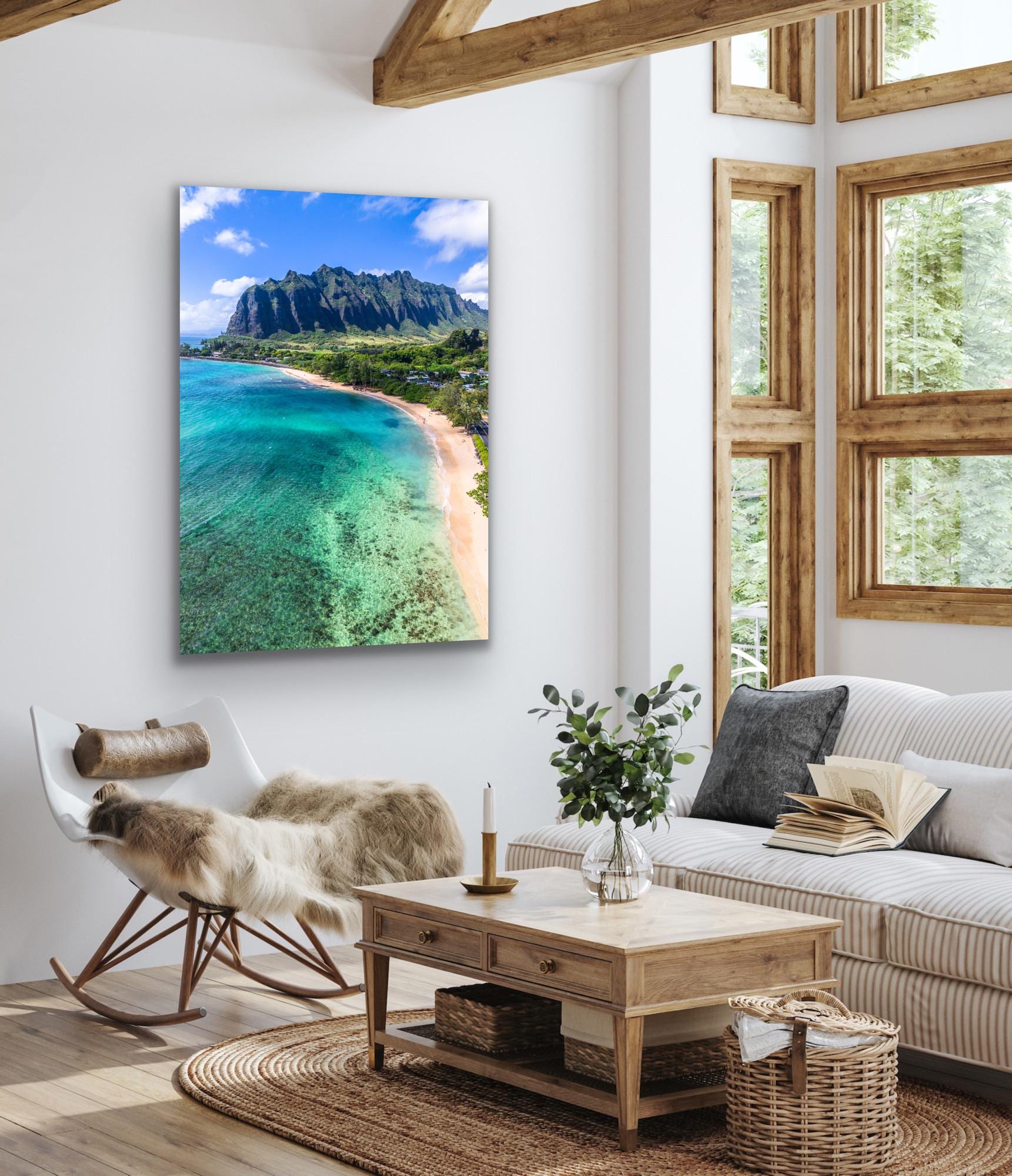 Hawaii Photo Art, Dramatic Hawaii Aerial Print, Hawaiian Tropical