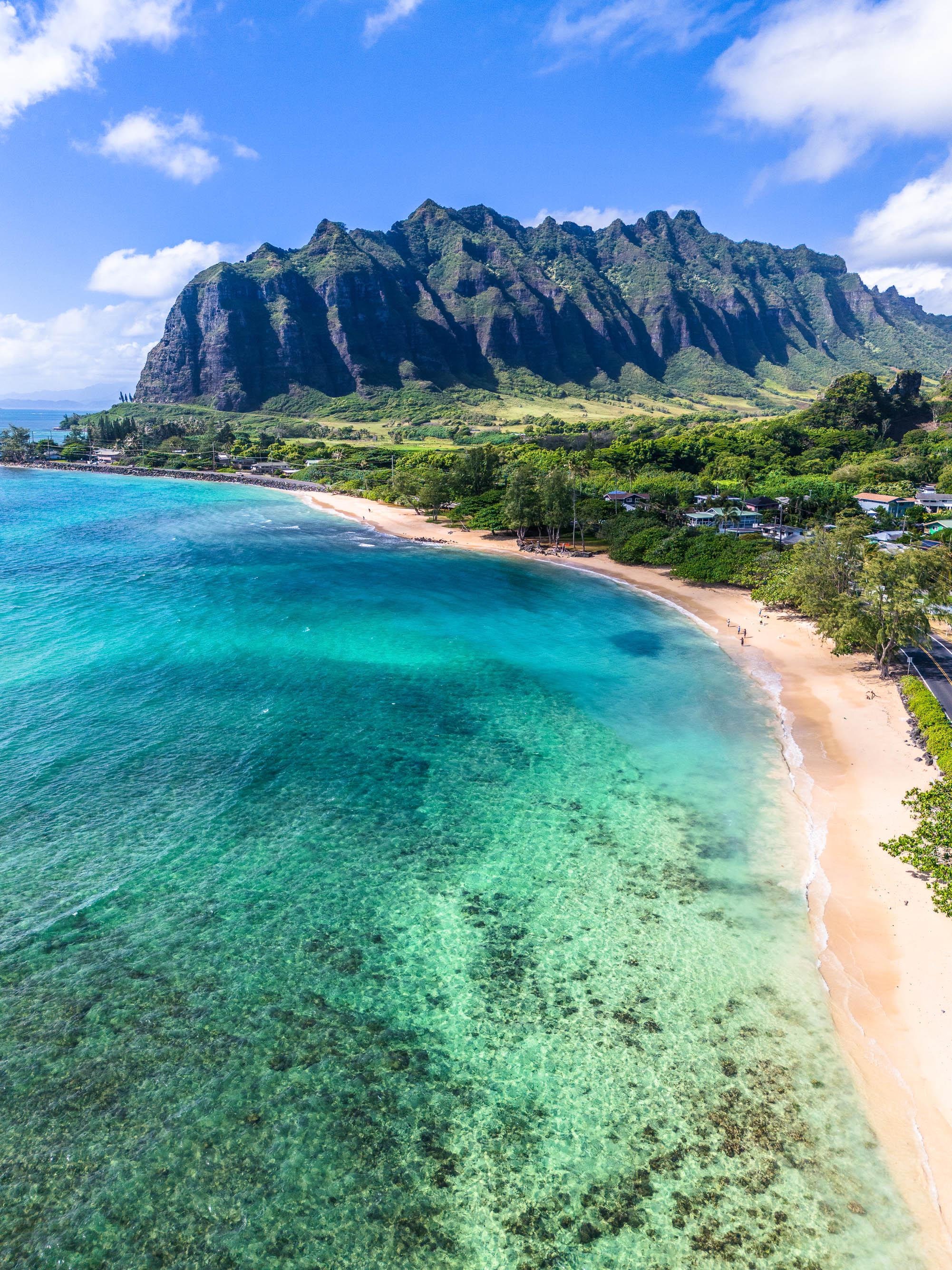 Hawaii Photo Art, Dramatic Hawaii Aerial Print, Hawaiian Tropical