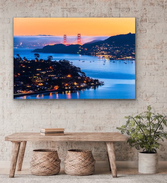 Golden Gate Bridge Wall Art Print, Sausalito, Belvedere, San