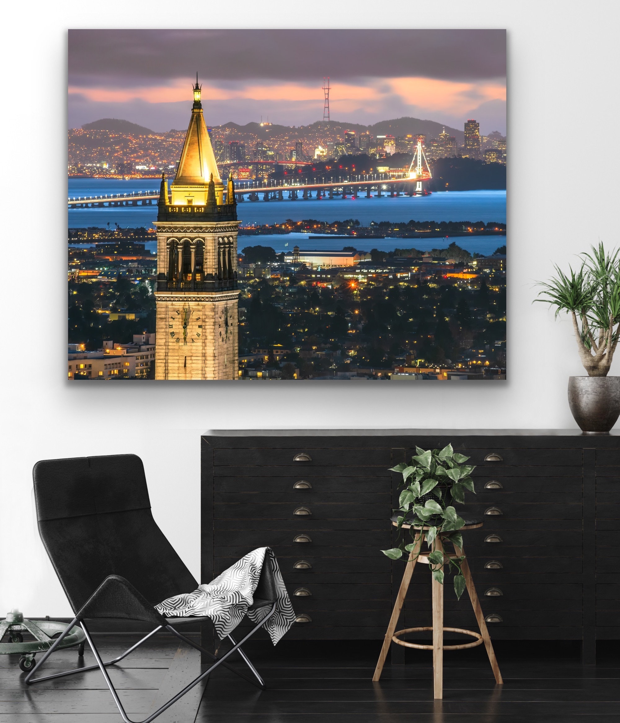 Uc Berkeley Rafter Banner Sather Tower Print, Cal Berkeley Photo, UC Berkeley Wall Art, Cal ...