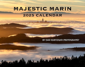 2025 Marin County Wall Calendar - Scenic San Francisco Bay Area Photos, Stunning Landscape Photography, Inspiring Nature Scenes