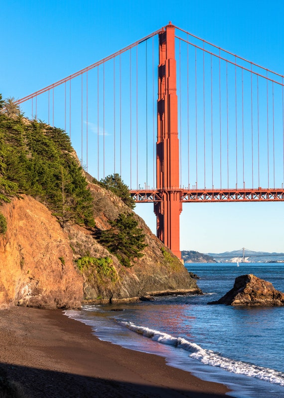 Golden Gate Bridge Kirby Cove Marin Headlands Print – San